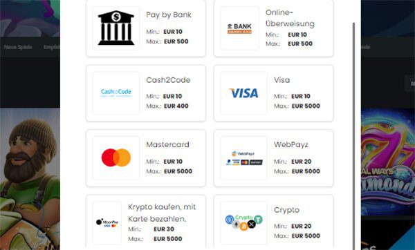 1bet Casino einzahlen