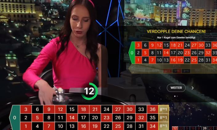 Evolution Live Roulette Croupier