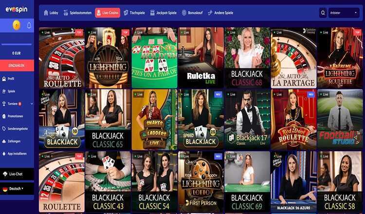 Evospins Live Casino
