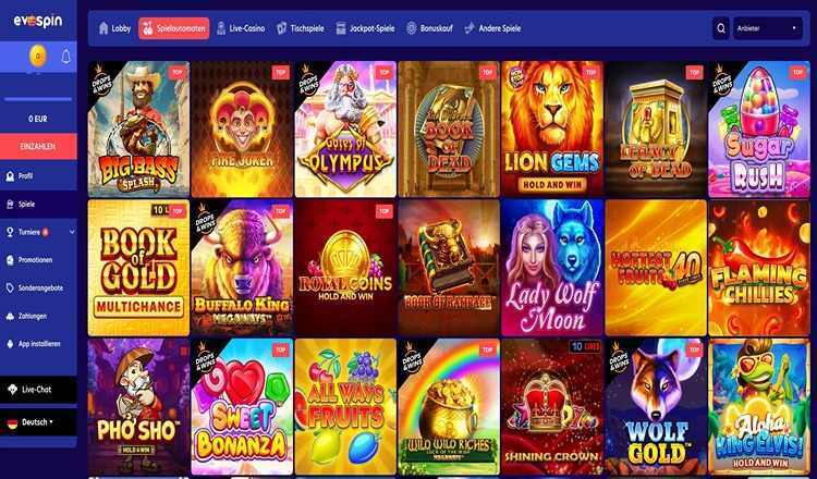 Evospins Spielautomaten