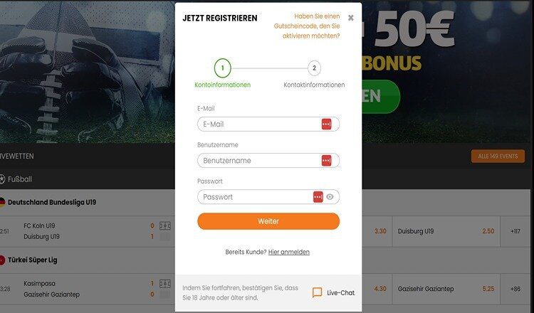 Hot Bet Registrierung