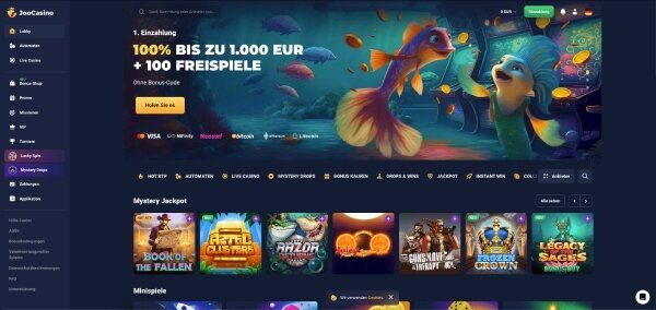 Joo Casino Homepgae