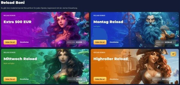 Joo Casino Reload Boni