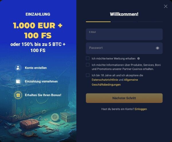JooCasino Registrierung