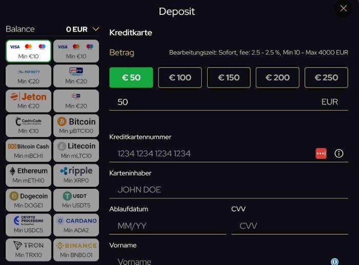 Katsubet Casino Einzahlung