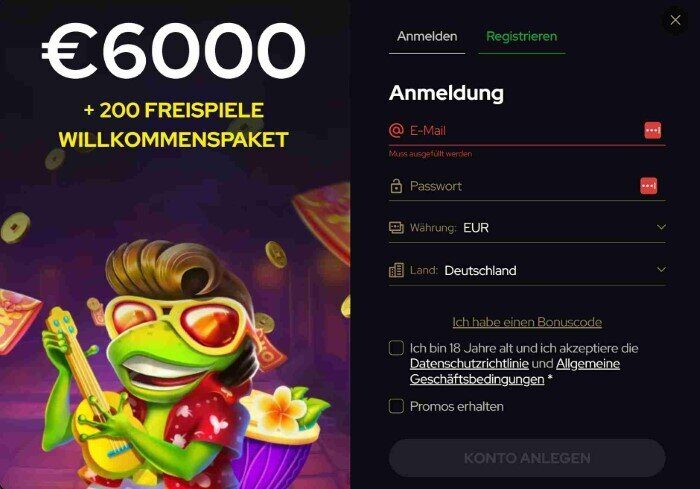 Katsubet Casino Registrierung