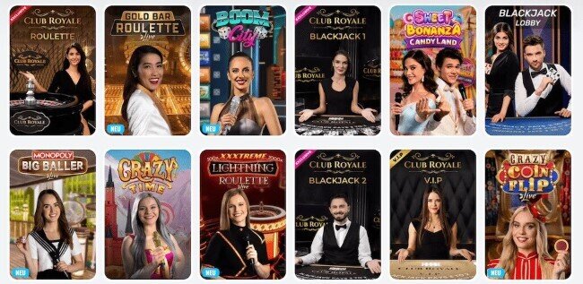 OhMySpins Live Casino Spiele