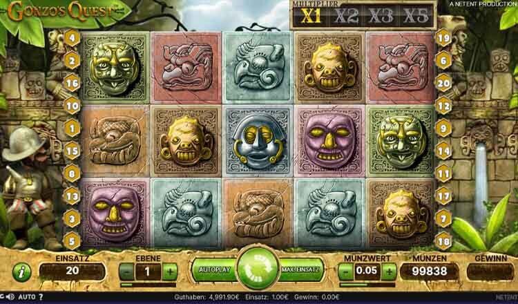 Gonzo’s Quest Slot von NetEnt