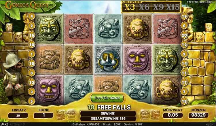 Gonzo’s Quest Free Fall Runde