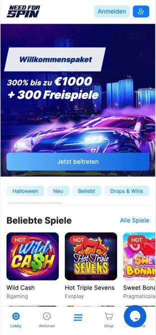 Need for Spin Casino Handy