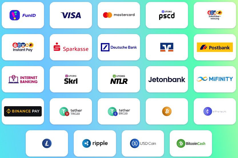 neon54 payment methods