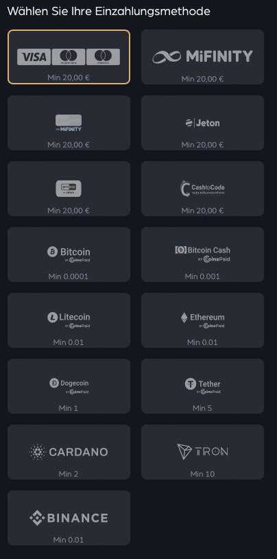 payment methods