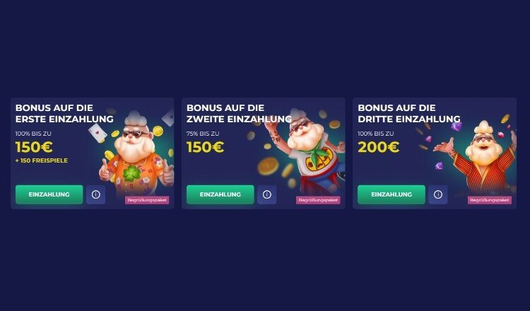 Pino Casino Willkommensbonus Screenshot