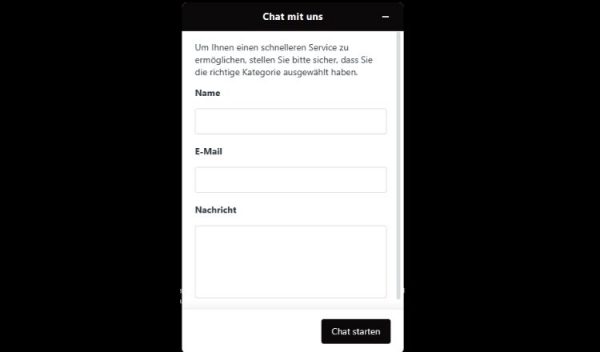 Pribet Casino Screenshot des Live Chats