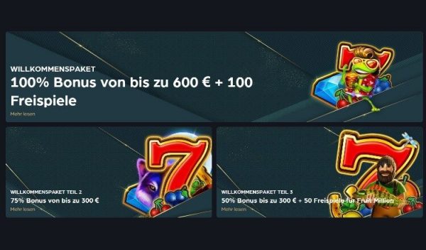 The Clubhouse Casino Willkommenspaket Screenshot