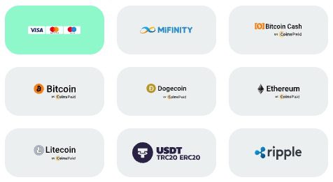 wild fortune payment methods
