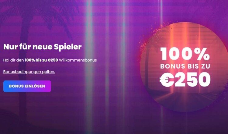 Winny Casino Willkommensbonus Screenshot