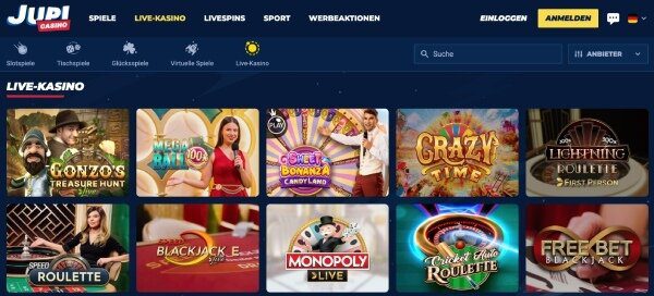 Jupi Casino Live Casino