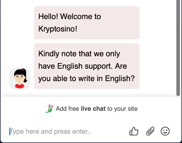 Kryptosino Live Chat