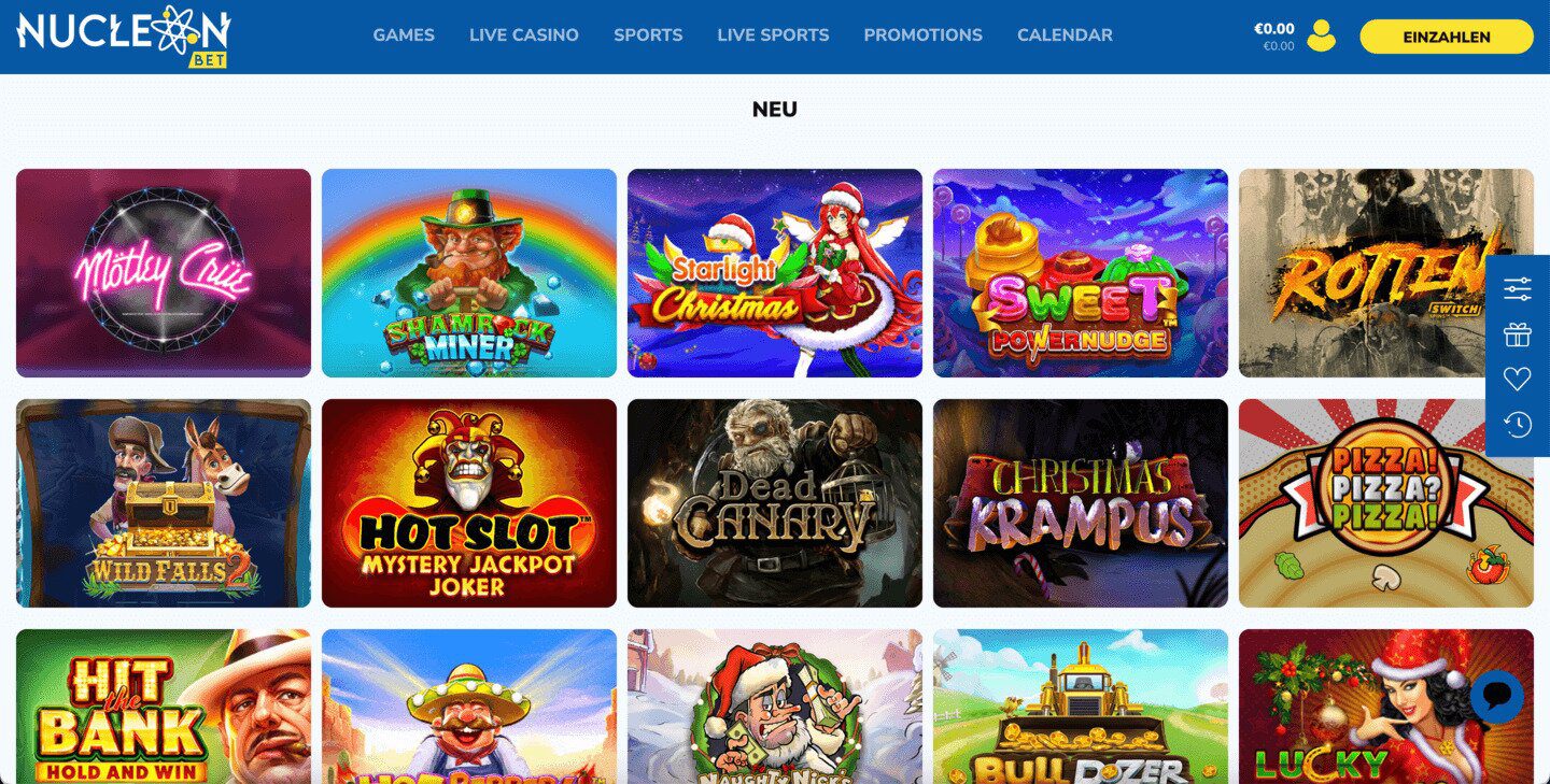 Nucelonbet Casino Slots