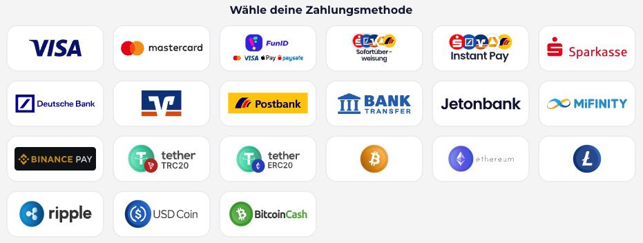 greatwin payment methods