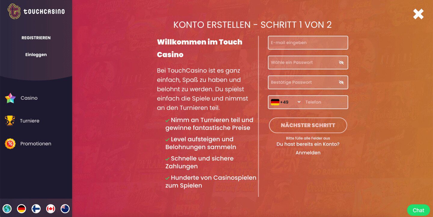 touch casino anmeldung 1