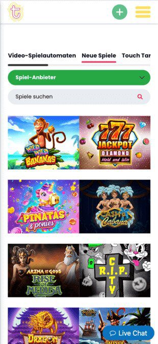 touch casino mobile