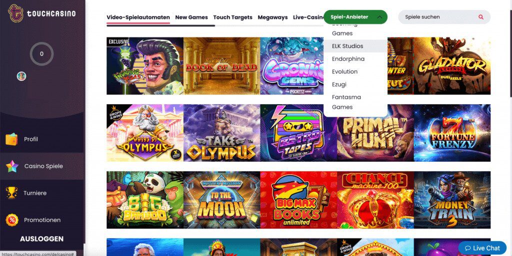 touch casino spiele