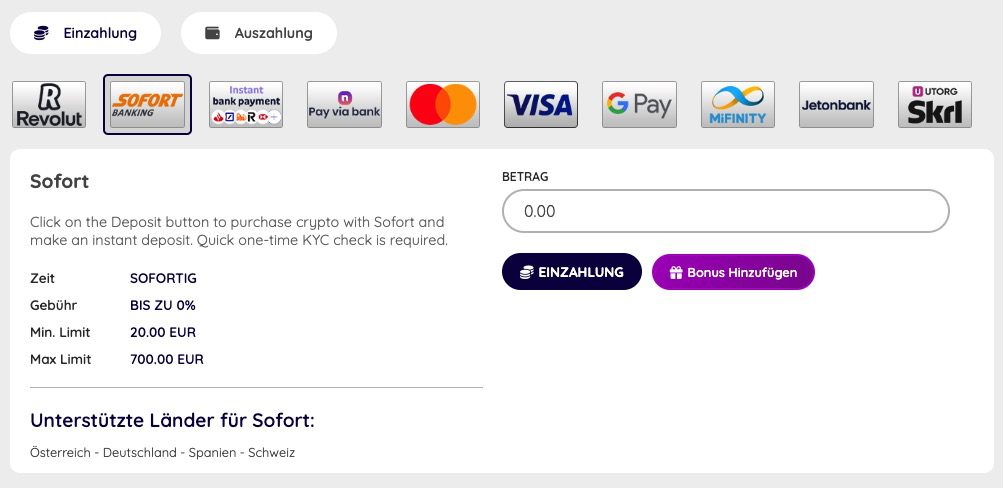 playouwin payment methods