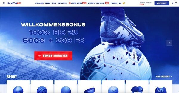 Bankobet Homepage