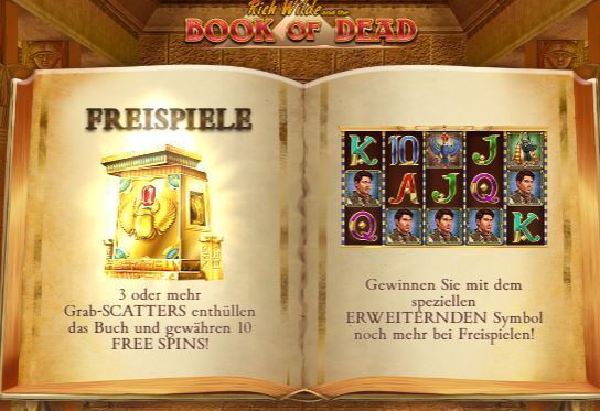 Book of Dead Spielinfo