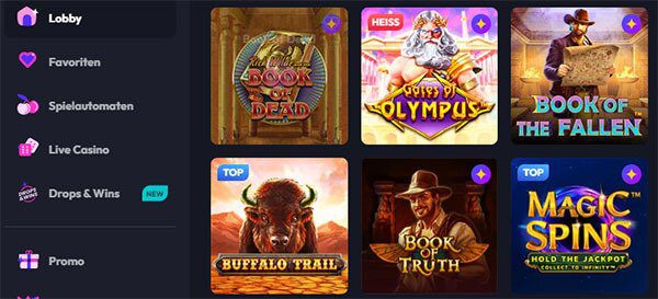 SpinFever Casino Spiele