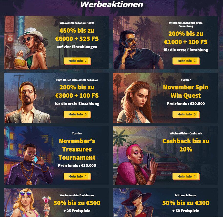 Snatch Bonus übersicht