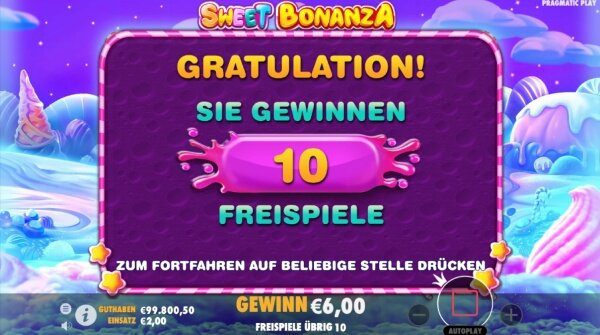 Sweet Bonanza Freispiele