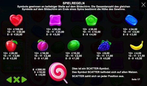 Sweet Bonanza Regeln