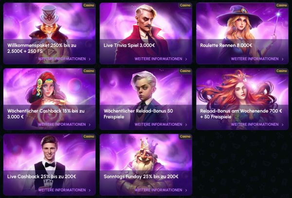 Novajackpot Aktionen