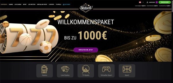 Slotsvil Homepage