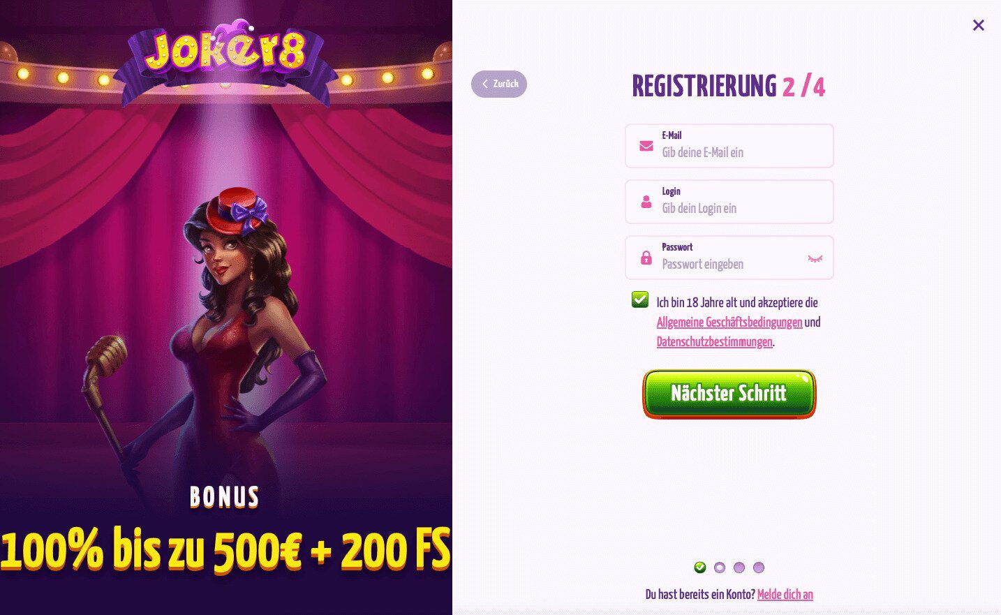 joker8 registration