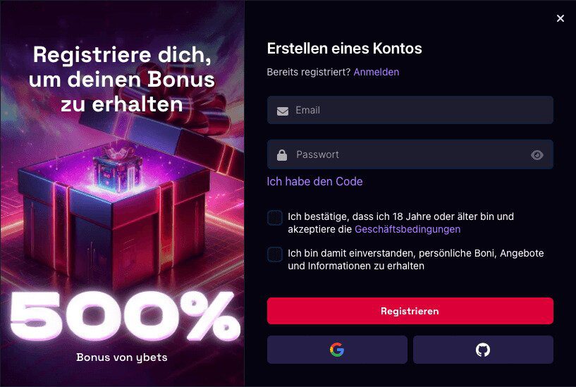 ybets registration