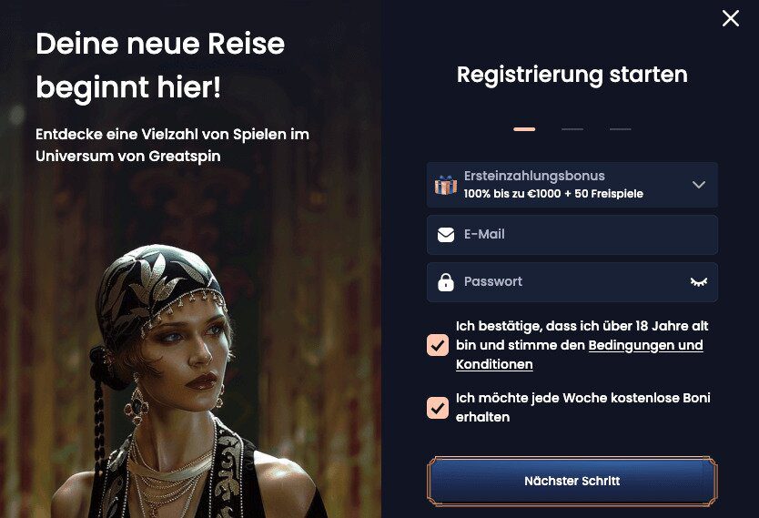 greatspin registration