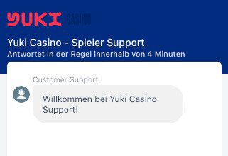 Yuki Casino livechat