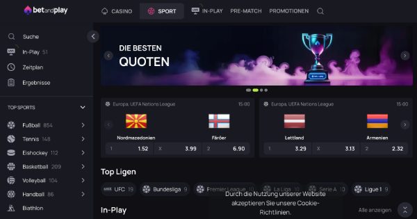 Betandplay Sportwetten