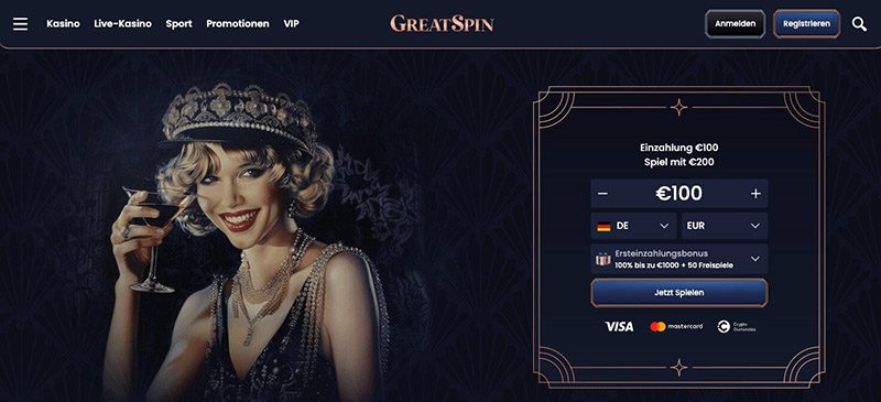 greatspin homepage