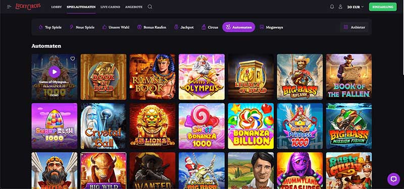 lucky circus game overview