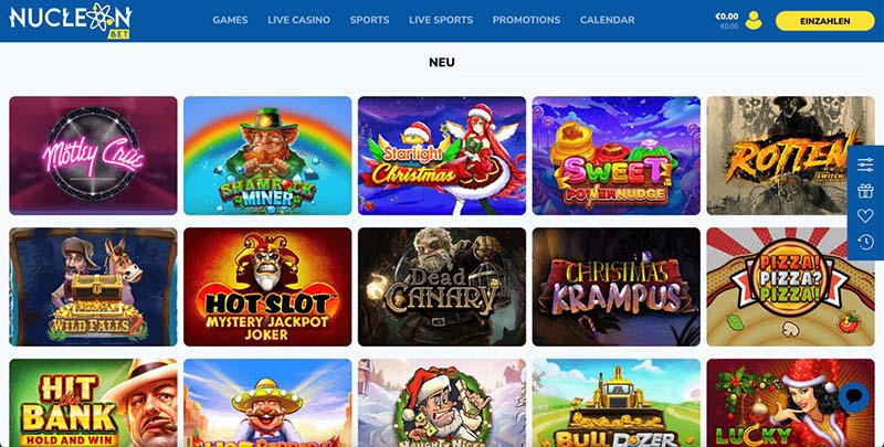 Nucelonbet Casino Slots