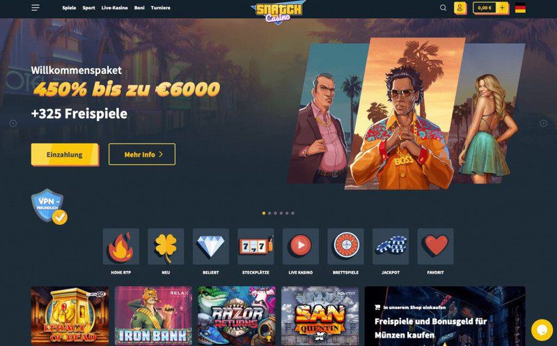 Snatch homepage