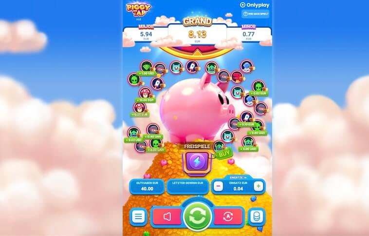DivaSpin Piggy Tap Game