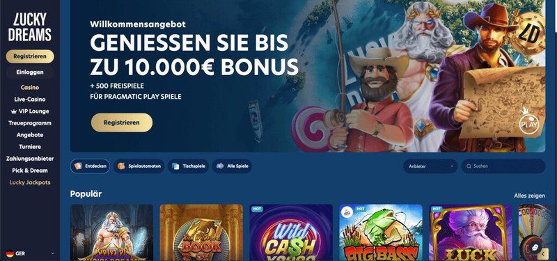 Lucky Dreams homepage