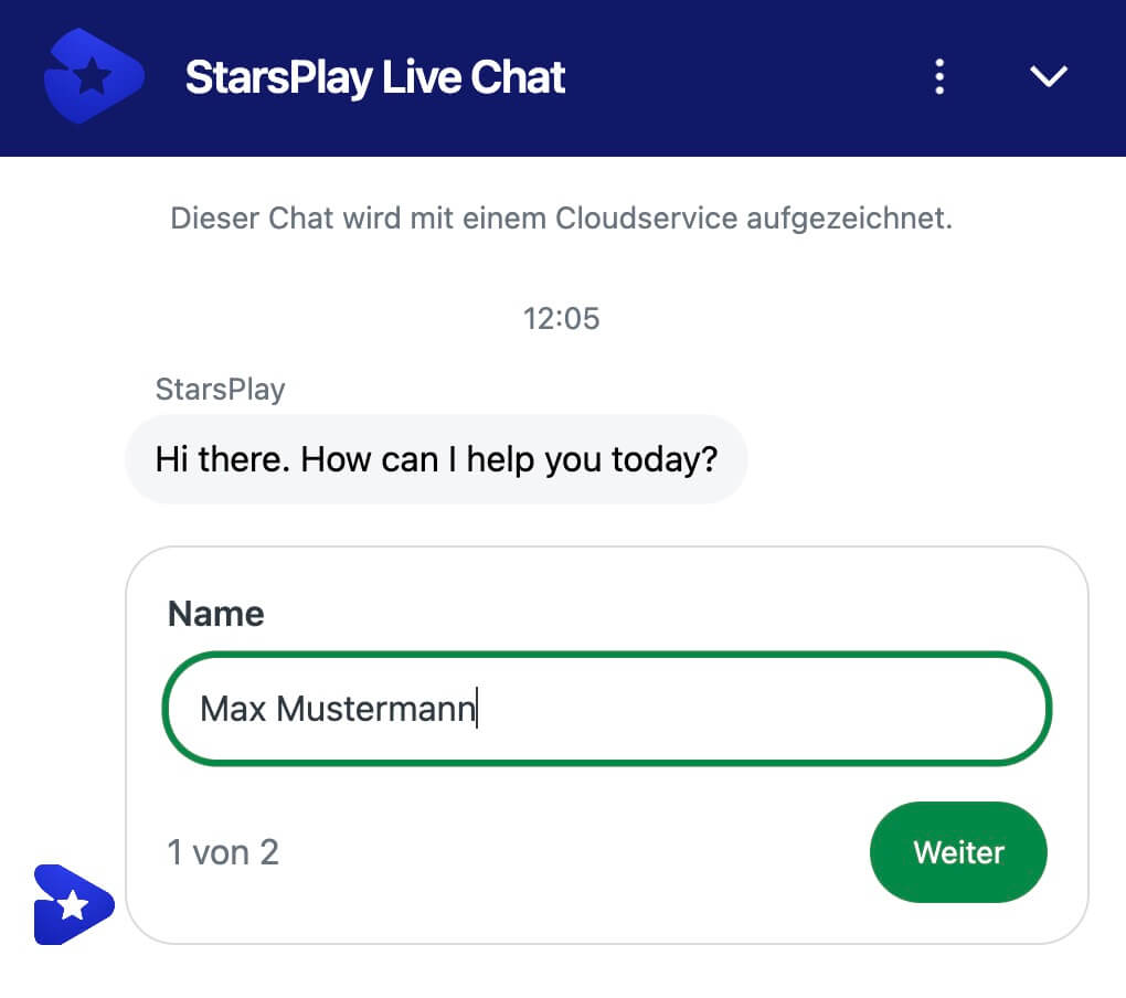 StarsPlay Livechat
