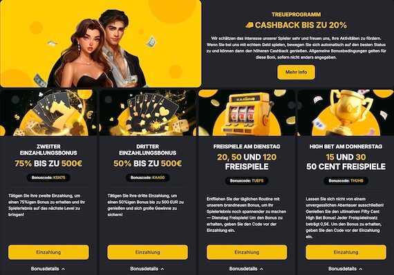 Kaasino Promotions
